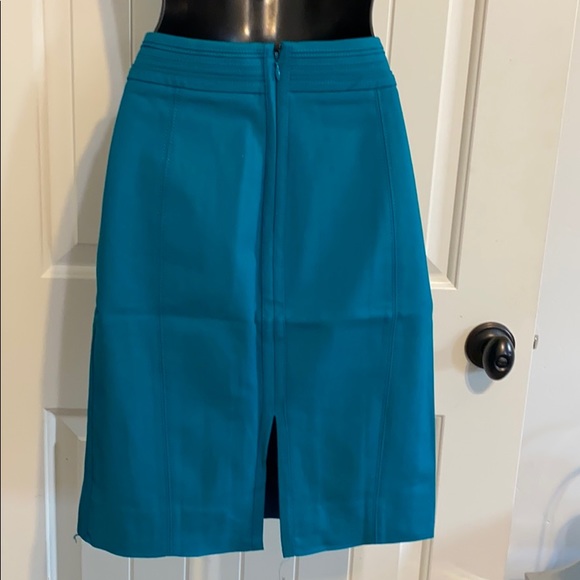 White House black market teal pencil skirt - Picture 4 of 4